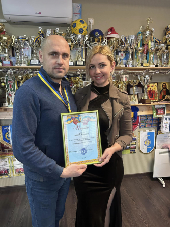 Безгуба Микола Іванович отримав відзнаку  «Людина року 2023» за сприяння розвитку дитячого спорту та співпрацю з ФШМ